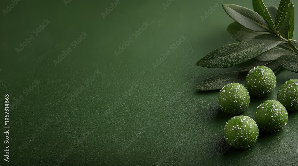Poster gradient dots pattern on deep green background