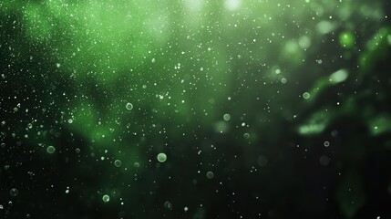 Harmonious Gradient Circles on Dark Green Background