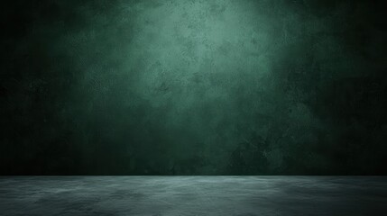 Serene Gradient: Abstract Small Dots Pattern on Dark Green Background