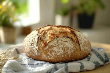 Freshly Baked Loaf of Bread