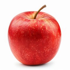 An isolated red apple on a white background