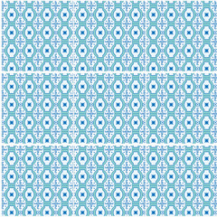 Seamless tiled vector pattern with floral elements in Mediterranean style.