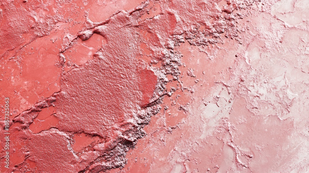 Poster abstract textured background in coral color