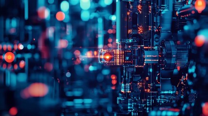 High-tech network of connected circuits