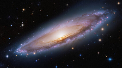 Fototapeta premium Outer Space Science Image of Night Sky & Universe, Stars, Nebula, Galaxy, Milky Way, Astronomy, astronomer