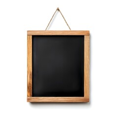 Chalkboard with Wooden Frame Isolated on White Background
