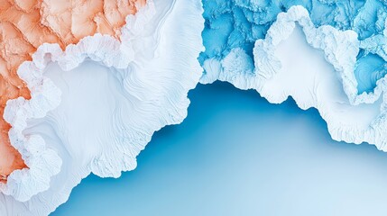 Exploring the intricate textures and vibrant colors of nature's abstract landscapes and geometries