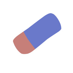 erasers different color and shape