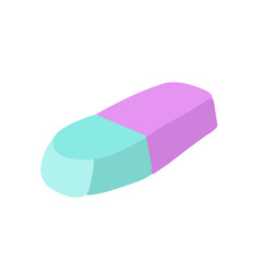 erasers different color and shape