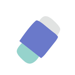 erasers different color and shape