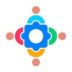 Colaboration Bussines team icon