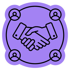 Colaboration Bussines team icon