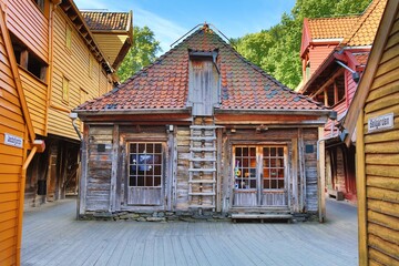 Bellgarden street in Bergen, Norway