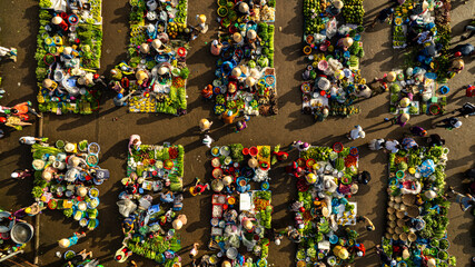 Vi Thanh agricultural market is the largest market in the southwest of Vietnam, open all day from 2 a.m. Video shot at Vi Thanh,Hau Giang on September 7, 2024