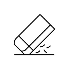 Eraser outline icon vector 