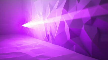 Obraz premium A Mesmerizing Purple Light Casting Dynamic Shadows in an Abstract Wall Space