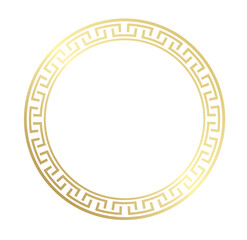 chinese gold frame border pattern vector metalic background