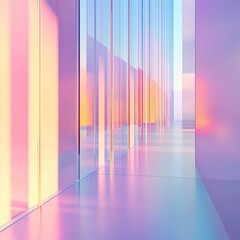 Snow Mountains，Transparent gradient glass background