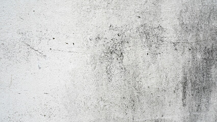 old wall background, Aged Cement Wall with Peeling White Paint