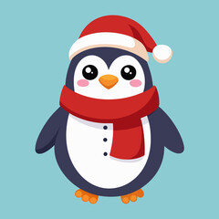 snowman with santa hat