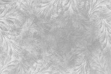 Winter frozen glass background with ice for cover design, cards, flyer, poster, banner. Hand drawn vector Christmas illustration. Merry Christmas! Happy New Year! Snow.