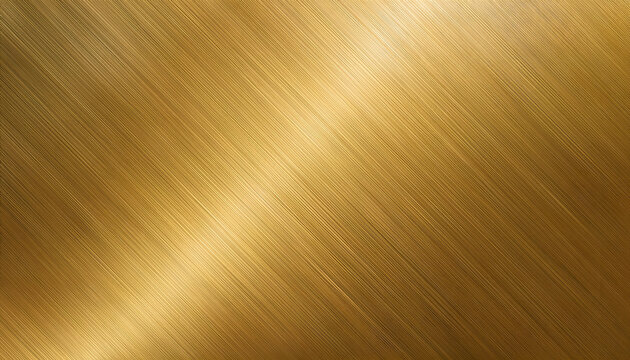 Abstract brushed gold texture. A high-resolution image showcasing a textured, brushed gold surface with subtle diagonal lines, ideal for backgrounds or design elements.