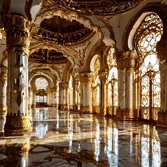 Obraz premium beautiful arabic islam concept design for Ramadam and Eid