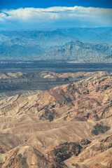 Peruvian Andes Mountains in the Nazca Desert