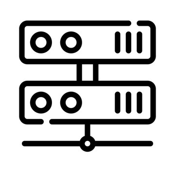 recommend clip art: Icon Data Server With Style Outline