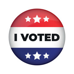 I voted message for 2024 elections sticker