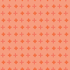 Fototapeta premium Seamless repeating pattern of small flowers on a pastel background.