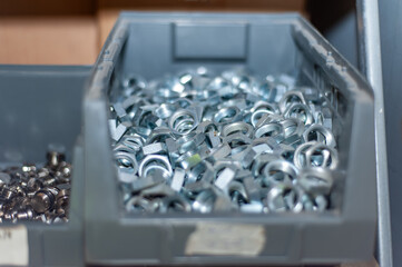 Stock de pièces dans une entreprise