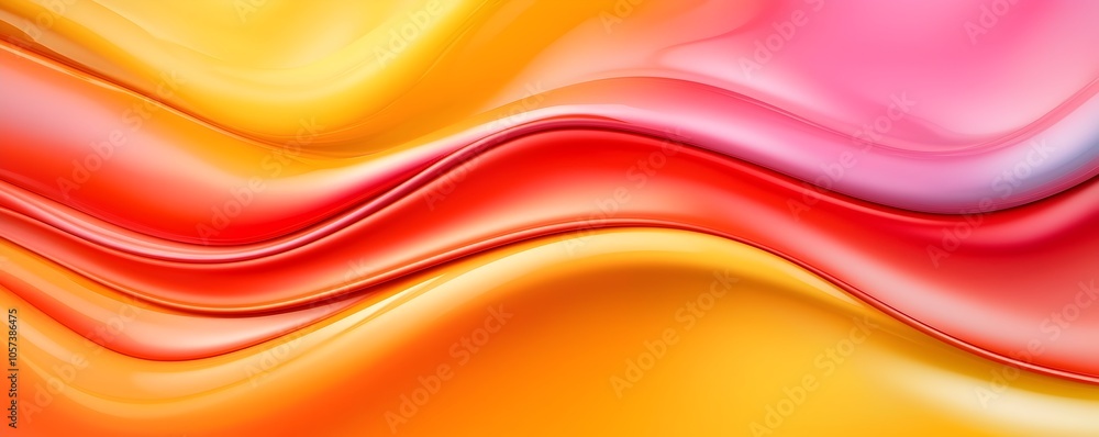Poster vibrant fluid motion in bold oil paint colors - expressive dripping strokes on textured canvas with 