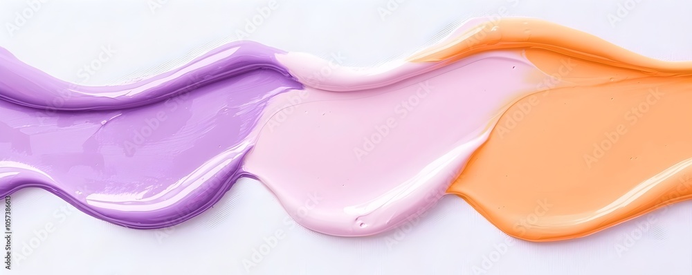Aufkleber vibrant fluid motion in bold oil paint - expressive dripping strokes and abstract patterns on textur