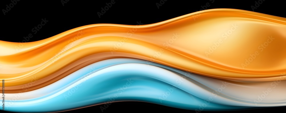 Aufkleber vibrant oil paint streams - dynamic abstract composition with bold textures and fluid patterns for a