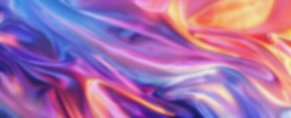 Obraz premium Abstract Illustration with Flowing Textures and Bright Color Gradients