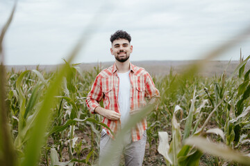 Young Man in Cornfield