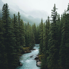 Obraz premium river in the mountains