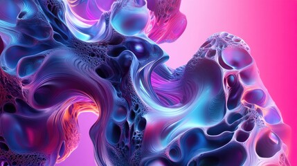 Obraz premium Futuristic design inspiration captured in abstract 3D forms, highlighting innovative shapes and styles. Ideal for creative projects with ample copy space for text.