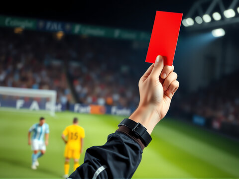 Red card soccer discount