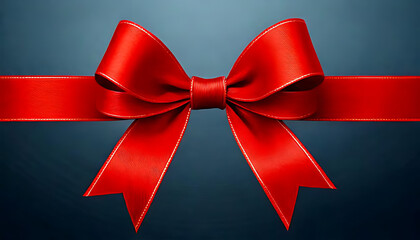 red ribbons often used gift wrap accent