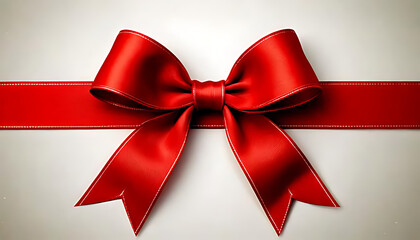 red ribbons often used gift wrap accent