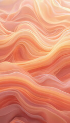 Fototapeta premium Abstract Flowing Orange and Peach Fabric with Depth