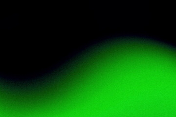 dark grainy neon green black abstract divided wavy pattern background with blank space