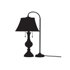 Obraz premium Classic Table Lamp Silhouette. 