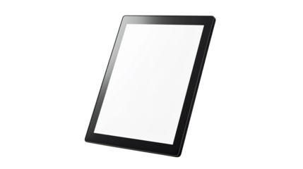 Interactive Tablet isolated on transparent background, PNG