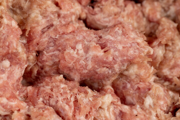 fresh minced pork with bacon