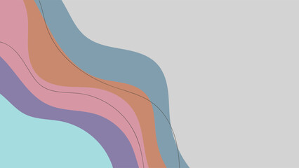 ABSTRACT BACKGROUND COLORFUL WITH HAND DRAWN SHAPES FLAT WITH LINE DESIGN VECTOR TEMPLATE FOR WALLPAPER, COVER DESIGN, HOMEPAGE DESIGN