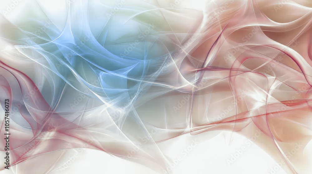 Poster abstract flowing colorful lines