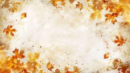 Autumn and White Paper Background - a charming and seasonal visual. The combination of autumn elements on a white paper background creates a warm and nostalgic scene. It showcases the beauty of autumn